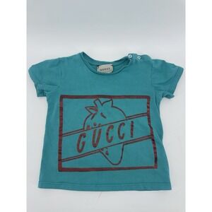 Turquoise Gucci T-shirt Strawberry Gucci Size 12/18 Month